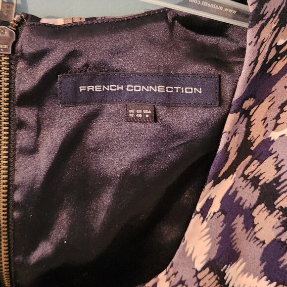 FRENCH CONNECTION cap sleeve multicolour graphic dress, size 12 - Picture 3 of 4